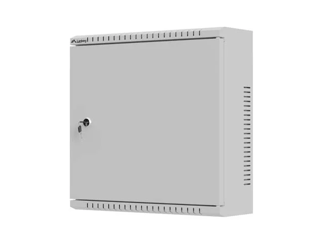 Комуникационен шкаф LANBERG – TPR 10", 2U, 400x400x140 мм, с мрежеста врата, сив