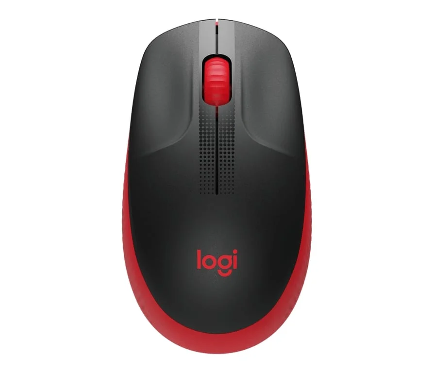 Logitech M190 Full-size wireless mouse - RED - 2.4GHZ - N/A - EMEA - M190