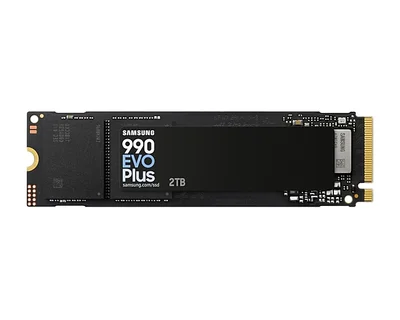 Samsung SSD 990 EVO Plus 2TB PCIe 4.0 NVMe 2.0 M.2 V-NAND 3-bit MLC, 256-bit Encryption, Read 7150 MB/s Write 6300 MB/s