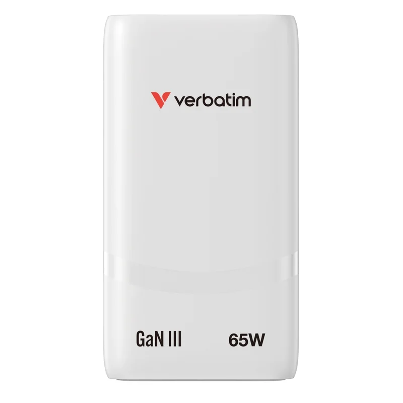 Verbatim Fold 'n' Go GaN Charger 65W EU plug White