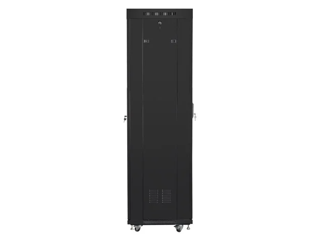 Lanberg rack cabinet 19" free-standing 42U/600x600 (flat pack) with glass door lcd black v2