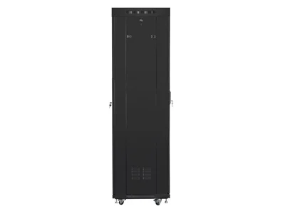 Lanberg rack cabinet 19" free-standing 42U/600x600 (flat pack) with glass door lcd black v2