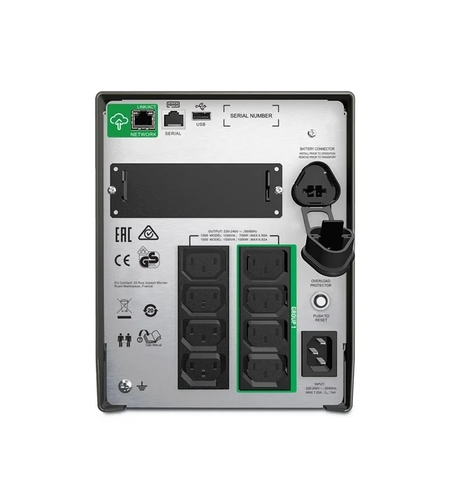 APC Smart-UPS 1000VA LCD 230V with SmartConnect + APC Easy-UPS BV 800VA, AVR, IEC Outlet, 230V