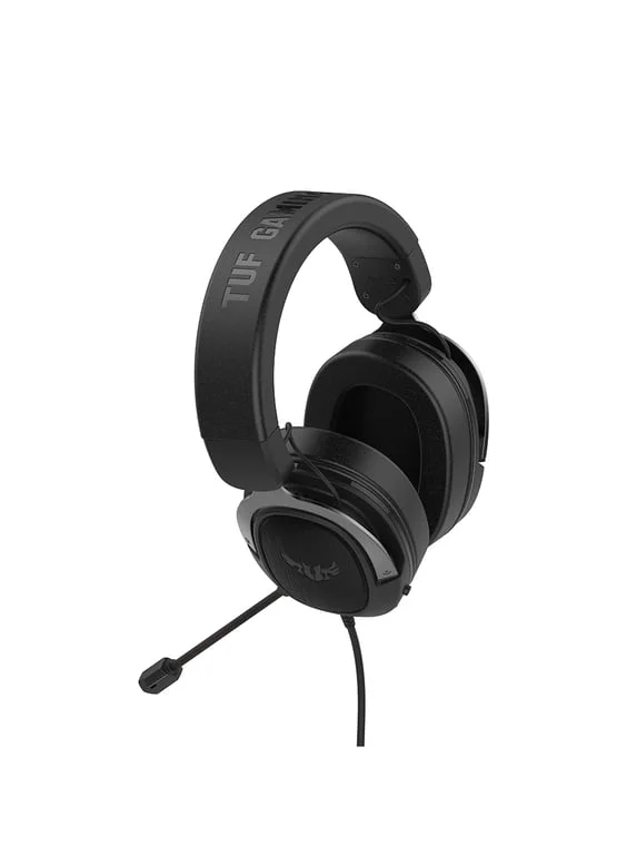 Геймърски слушалки ASUS TUF Gaming H3, жични, 7.1 Surround Sound, 50mm драйвери, микрофон Discord сертифициран, 3.5mm, черни