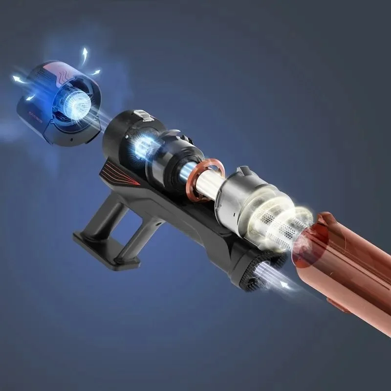 Прахосмукачка Rowenta X-Force 8.80 Animal RH1872E0, безкабелна, 100AW, 0.44л, червена