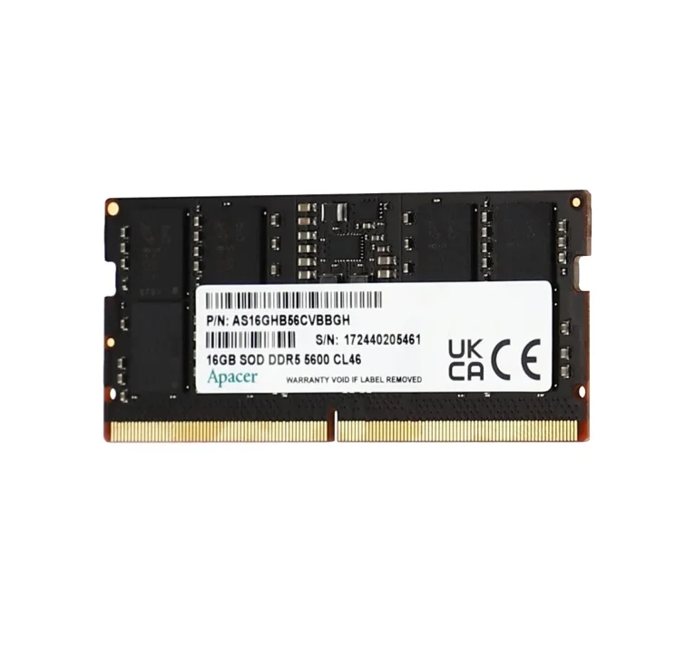 Apacer 16GB Notebook Memory - DDR5 SODIMM 5600Hz