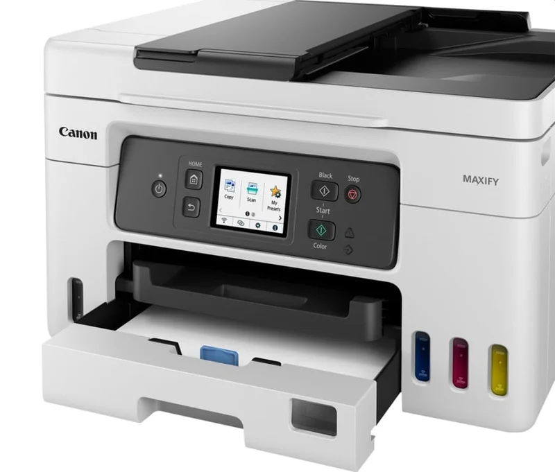 Мастилоструйно многофункционално устройство Canon MAXIFY GX4040, Wi-Fi, Ethernet, бяло/черно