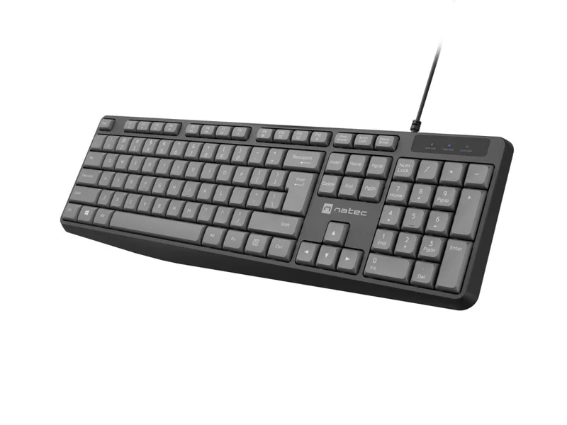 Клавиатура NATEC Nautilus SLIM, Black-Grey, US layout