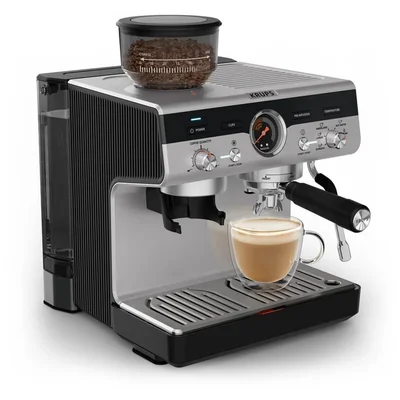 Кафемашина Krups XP804T10 Espresso с мелачка Precision Plus