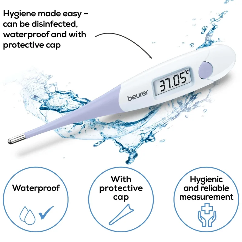 Beurer OT 20 BasalControl Basic - Ovulation thermometer; Suitable for oral & vaginal measurements; Can be disinfected, Waterproof, Measuring time: Up to 3 minutes