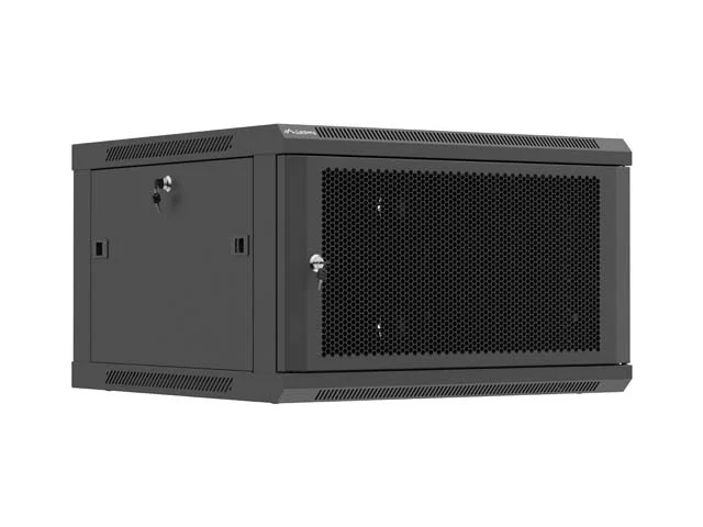 Lanberg rack cabinet 19" wall-mount 6U / 600x600 for self-assembly (flat pack), black