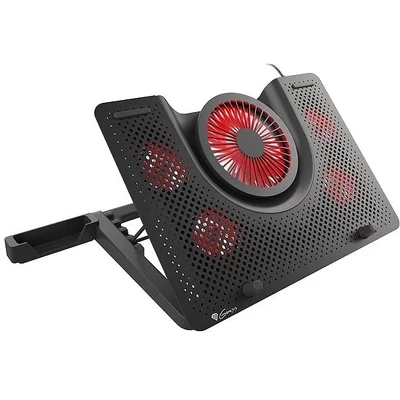 Охладителна подложка за лаптоп Genesis Oxid 550 15.6"-17.3" с 5 вентилатора, LED подсветка, 1 USB