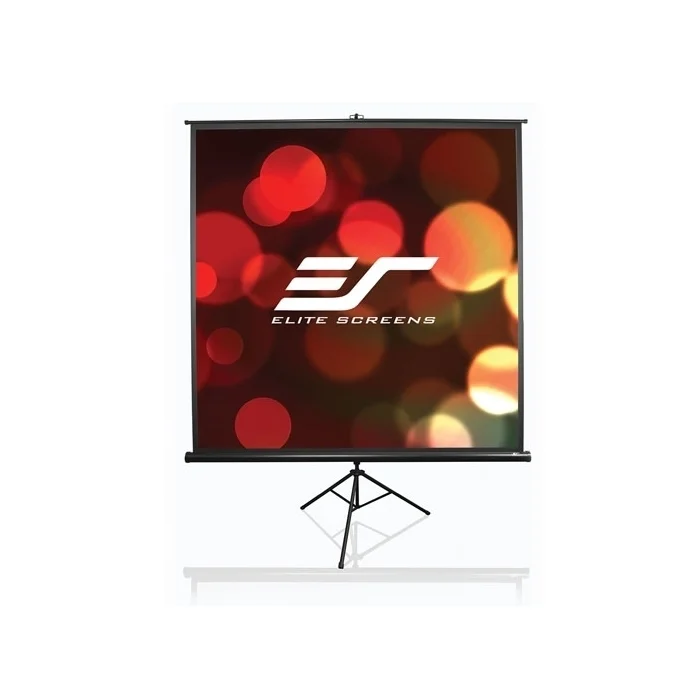 Elite Screen T99UWS1 Tripod, 99" (1:1), 177.8 x 177.8 cm, Black