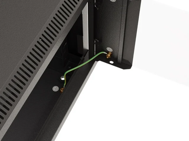 Lanberg rack cabinet 19" wall-mount 9U/540x350 (flat pack) with glass door black