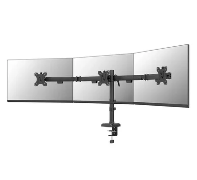 Стойка за монитор Neomounts Nero, тройна, за екрани 10"-27", черна