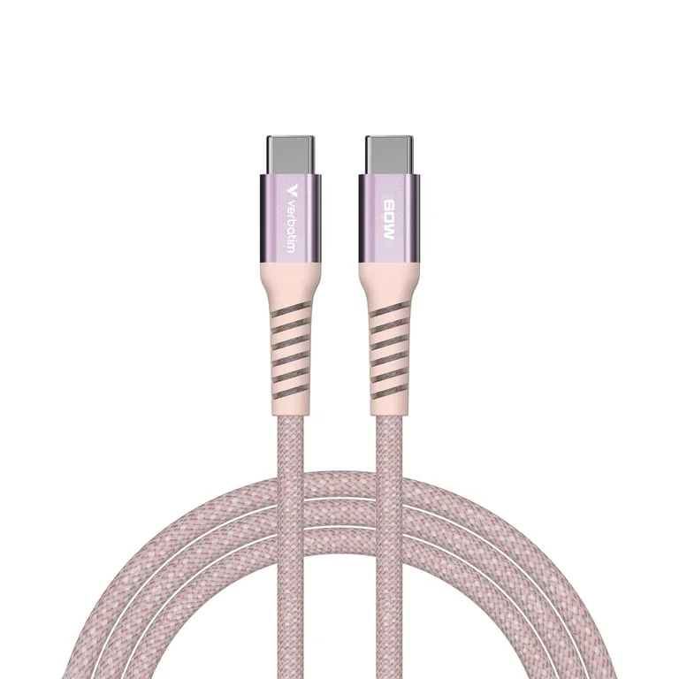 USB-C кабел Verbatim Sync & Charge 60W магнитен 1.2 м, розов