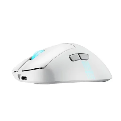 Геймърска мишка ASUS ROG Keris II Origin Wireless Moonlight White