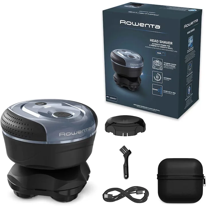 Машинка за подстригване Rowenta TN3110E0 Skull Shaver, титаниеви ножчета, водоустойчива IPX4, калъф