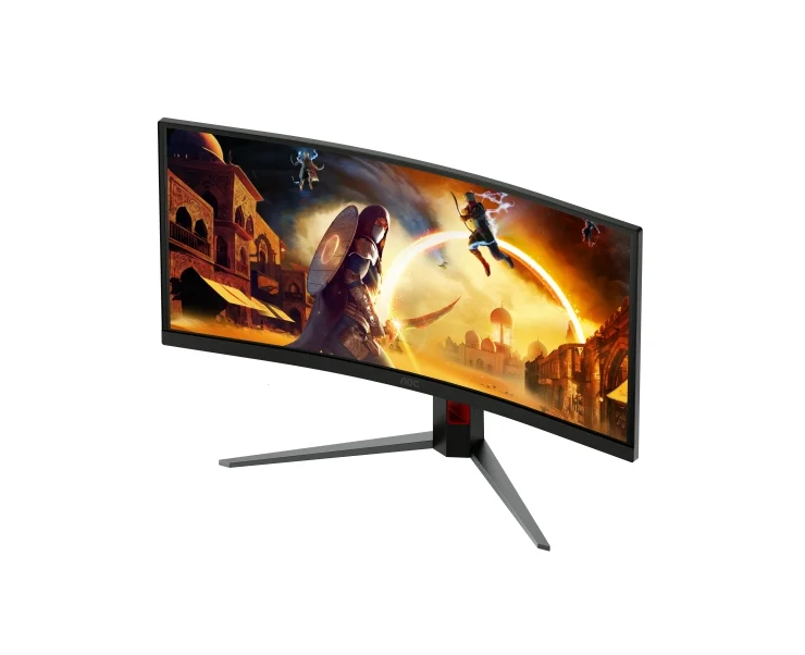 AOC CU34G4ZCA, 34" Curved 1500R, Fast VA, WLED, 3440x1440@250Hz, 1ms GtG, 0.3ms MPRT, 450cd m/2, 3000:1, Adaptive Sync, FlickerFree, Low Blue Light, Tilt, Height Adjust, Swivel, 2xHDMI, DP, USB hub