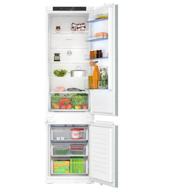 Bosch KIN96NSE0, SER2, BI fridge-freezer XL, NoFrost freezer, E, 193,5cm, 290l(215+75), 34dB(B), IC, Multi Box XXL, EcoAirflow, Door Open Alarm, sliding hinge