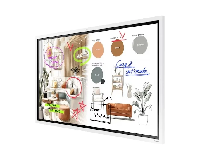Samsung Flip PRO WM75F 75"  3,840 x 2,160 VA 450 cd/m2 TOUCH Wi-Fi Tizen 9 Speakers White