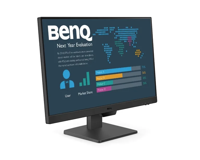 BenQ BL2490, 23.8" IPS, GtG 5ms, Business Monitor, 1920x1080 FHD, 100Hz, 99% sRGB, 1300:1, Eye Care Reminder, Flicker-free, LBL+, B.I. Gen 2, 20M:1 DCR, 8 bit, 250cd/m2, 2xHDMI, DP, Sp.2x2W, Headphone jack, Line In, Tilt, Vesa, ES