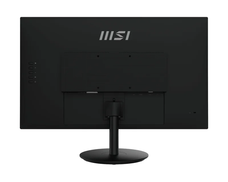 MSI PRO MP271A, 27", 1ms, 100Hz, IPS, 1920x1080 (FHD), 16:9, FLAT, Display Kit App, Adaptive-Sync, EyesErgo, Less Blue Light, 108% SRGB, AG, 300 nits, 1000:1, DP(1.2a), HDMI 1.4b, VGA, Line-in, Speakers 2x2W, Tilt, VESA, Black, 3.9kg