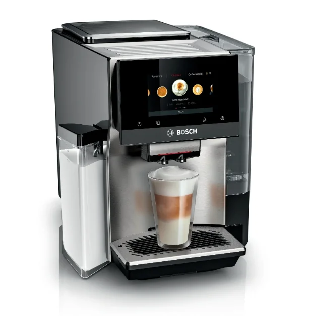 Bosch TQE80703, SER8, Fully automatic coffee machine VeroBar 19 bar, TFT display 5", HC, Up to 36 bev.(incl. HC), Inox front, Cup warmer, Aroma Select, ColdBrew, CeramDrive