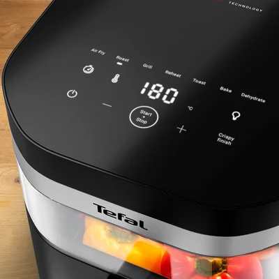 Фритюрник с горещ въздух Tefal Easy Fry EY8328E0 7L Infrared, Черен