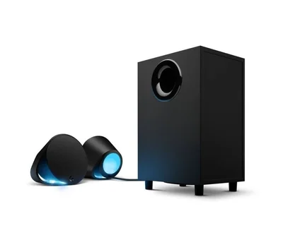 Logitech G560 Lightsync PC Gaming Speakers, 240W Peak (120W RMS), USB, 3.5mm, Bluetooth 4.1, Headphone Jack, Subwoofer, Black