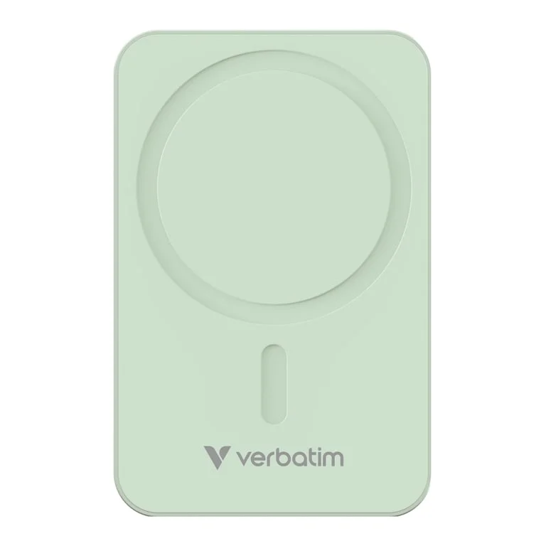 Външна батерия Verbatim Charge 'n' Go Essentials Magnetic Wireless 20000mAh зелена