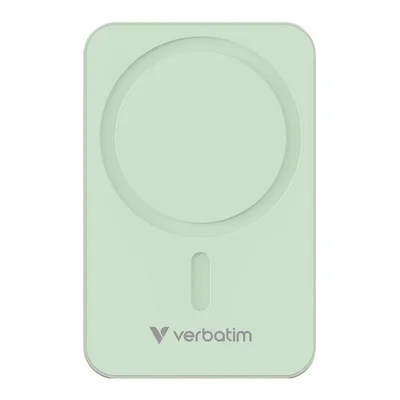 Външна батерия Verbatim Charge 'n' Go Essentials Magnetic Wireless 20000mAh зелена