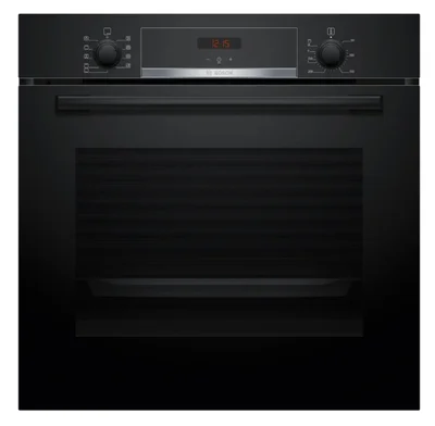 Bosch HBA534EB3 SER4, Oven A+, ecoClean back+Hydro, 7 HM, 1 lvl rails, Black