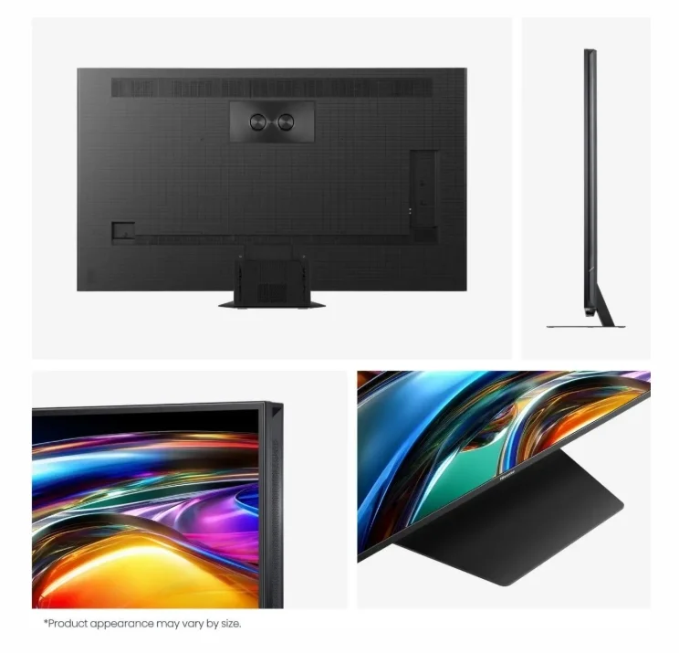 Hisense 85" UR9S, 4K Ultra HD 3840x2160, RGB Mini Led , DLED, Quantum Dot, 180Hz, IPS, HDR 10+, HLG, Dolby Vision IQ, Dolby Atmos, Smart TV,Light Sensor,WiFi 6eGHz, WiFi Direct, BT,2x15 W + 2x10 W + 20 W + 2x10W, Anyview Cast, 3xHDMI, 2xUSB, LAN, CI+, DV