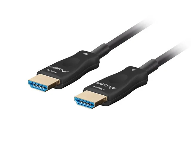 Lanberg HDMI M/M v2.1 cable 10m optical black aoc