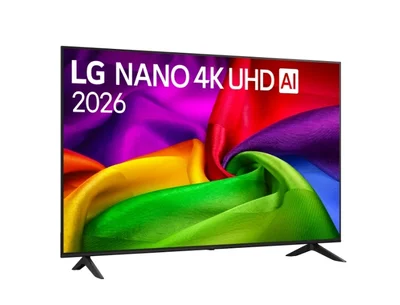 LG 65NU800B3LA, 65" 4K HDR UHD, 3840x2160, DVB-T2/C/S2, AI Alpha 7, HDR 10, webOS 26, ThinQ AI, VRR, ALLM, HGiG, WiFi, Clear Voice, 4K Super Upscaling, Bluetooth 5.3, Hdmi e-ARC , CI, LAN, AirPlay2, AI Sound Pro, Google Cast, 2 Pole stand, Black