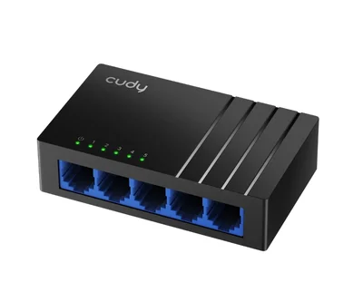 Cudy GS105D 5-Port Gigabit Desktop Switch, 5 10/100/1000M RJ45 Ports, Desktop Plastic Case