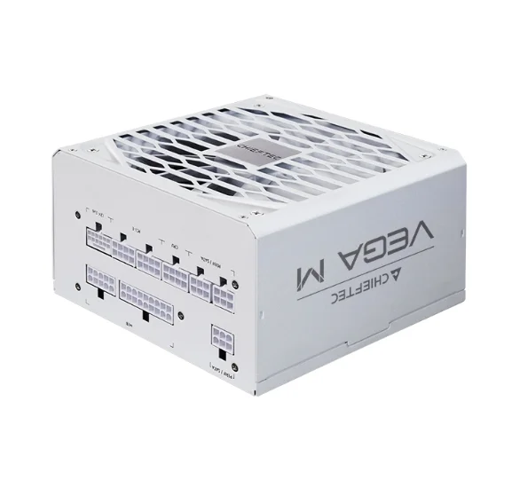 Захранване за компютри Chieftec Vega 850W ATX 3.1, 80 PLUS Gold, напълно модулно, бяло