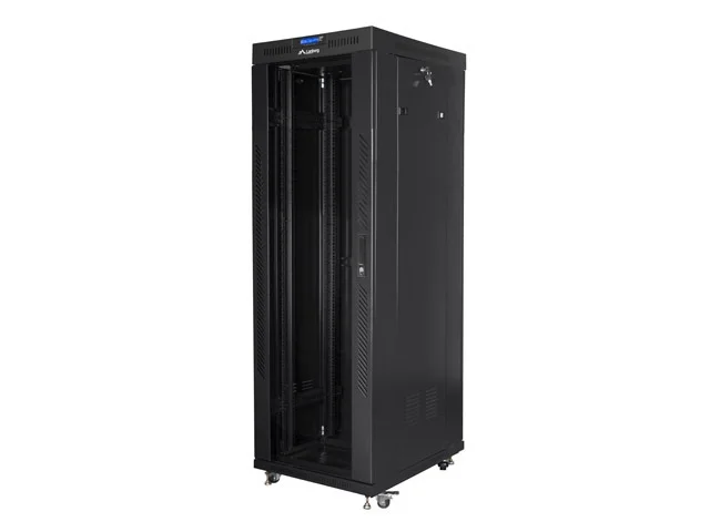 Lanberg rack cabinet 19" free-standing 37U/600x800 (flat pack) with glass door lcd black v2