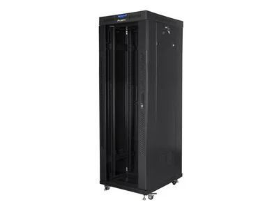 Lanberg rack cabinet 19" free-standing 37U/600x800 (flat pack) with glass door lcd black v2