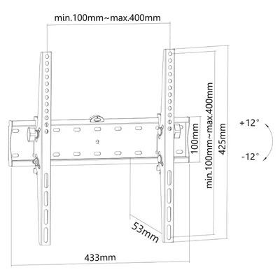 Neomounts Flat Screen Wall Mount (tiltable)