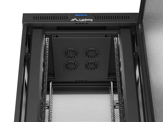 Lanberg rack cabinet 19" free-standing 37U/600X800 (FLAT PACK) with mesh door LCD black
