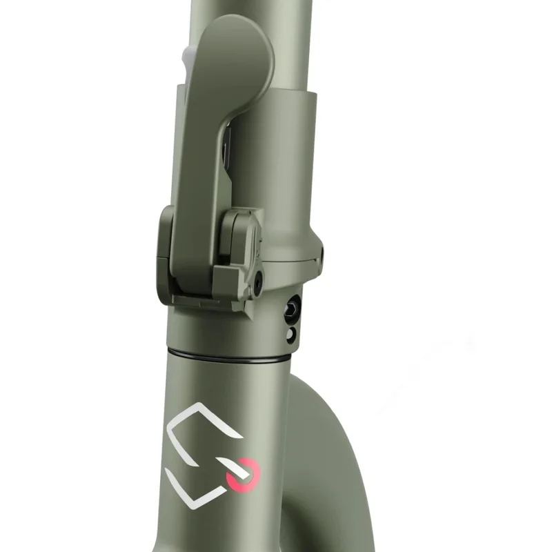Sharp Electric Scooter, Range per charge: 35 km, 350W Motor, LED Display, e-ABS, USB Charging Port, Bluetooth, IPX4 certification, 10" Pneumatic tyre, Triple brake system, Rear Suspension, Max load: 120 kg, Olive Gray