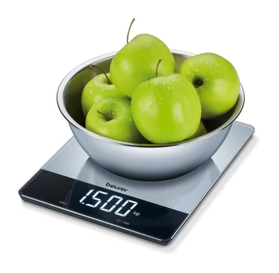 Кухненска везна Beurer KS 34 XL 15 kg, Magic LED, инокс