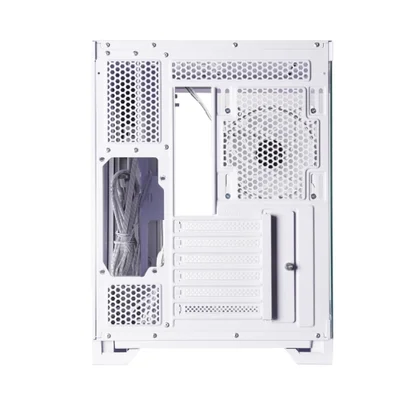 Кутия за компютър Chieftec Visio White Middle Tower, прозрачен страничен капак, бял