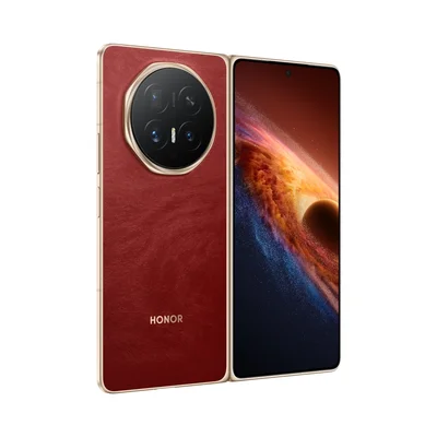 Honor Magic V6 Foldable, Red, Phenom-N49D,  6.52", unfolded 7.95", OLED 2420x1080, unfolded 2352x2172, Snapdragon 8 Elite Gen 5, (2x4.6GHz +6x3.6GHz), 16GB, 512GB, 64+50+50MP/20+20MP, Li-Po 6 660mAh, FPT, BT, USB Type-C, Android 16, MagicOS 10