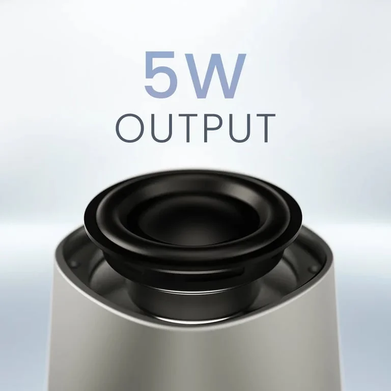 Тонколона HiFuture Mega S Silver Grey, Bluetooth 5.4, MagSafe, 5W, до 10 часа работа, IPX4, TWS, поставка за телефон, безжично зареждане
