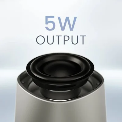 Тонколона HiFuture Mega S Silver Grey, Bluetooth 5.4, MagSafe, 5W, до 10 часа работа, IPX4, TWS, поставка за телефон, безжично зареждане