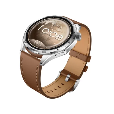 Honor Watch 6 Standard BT 32MB+4GB Twilight Brown Brown Leather Strap EU Version