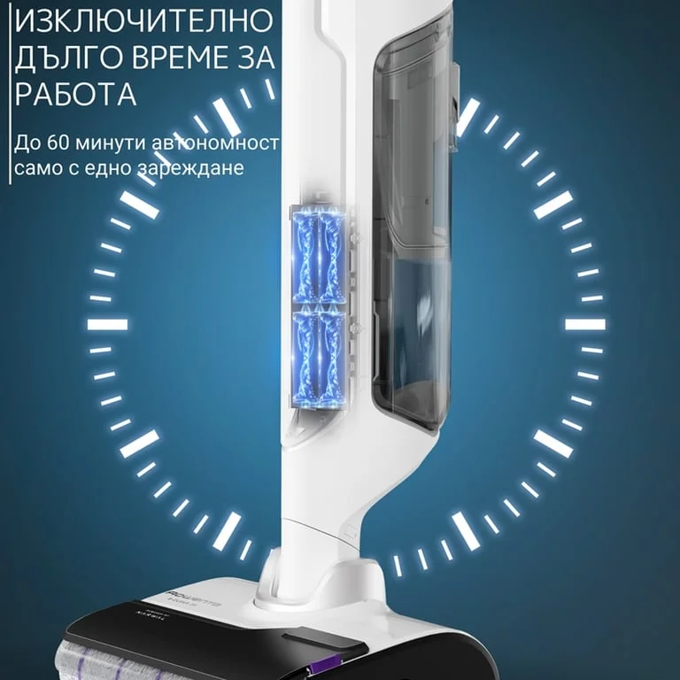 Прахосмукачка ROWENTA GZ7035WO Handstick Wet & Dry X-Clean 10 безкабелна, 230 W, 21.6 V, бял